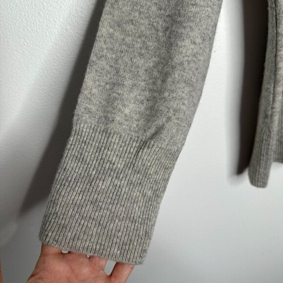 Apt 9 Cashmere Sweater Size XL Argyle Gray Purple V-Neck - Picture 3 of 10